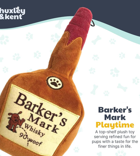 Funny Dog Toy W/Squeaker – Power Plush Squeaky Dog Toys for Small, Medium & Large Dogs – Soft Stuffed Animal for Indoor Play & Fetch - Barker'S Mark, Large
