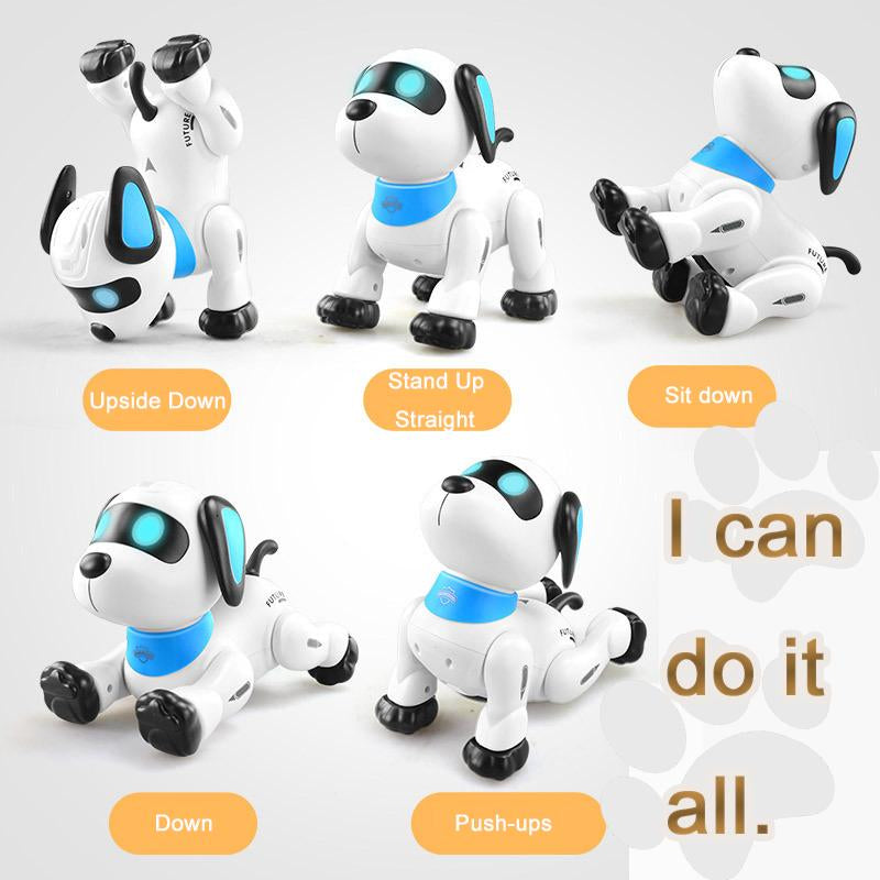 Voice Programming Stunt Dog ,USB Rechargeable Electick RC Robotics Pets,Rc Dog,Toy for Kids 4/5/6/7/8 Years Robot Walkers Remote Control Robot Dogs Sound Boys Girls Educational New Load