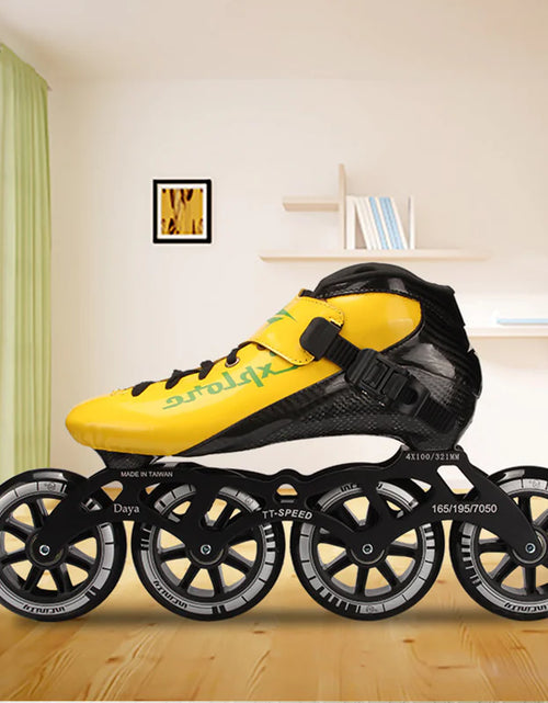 Load image into Gallery viewer, Speed skating roller skates professional racing inline
