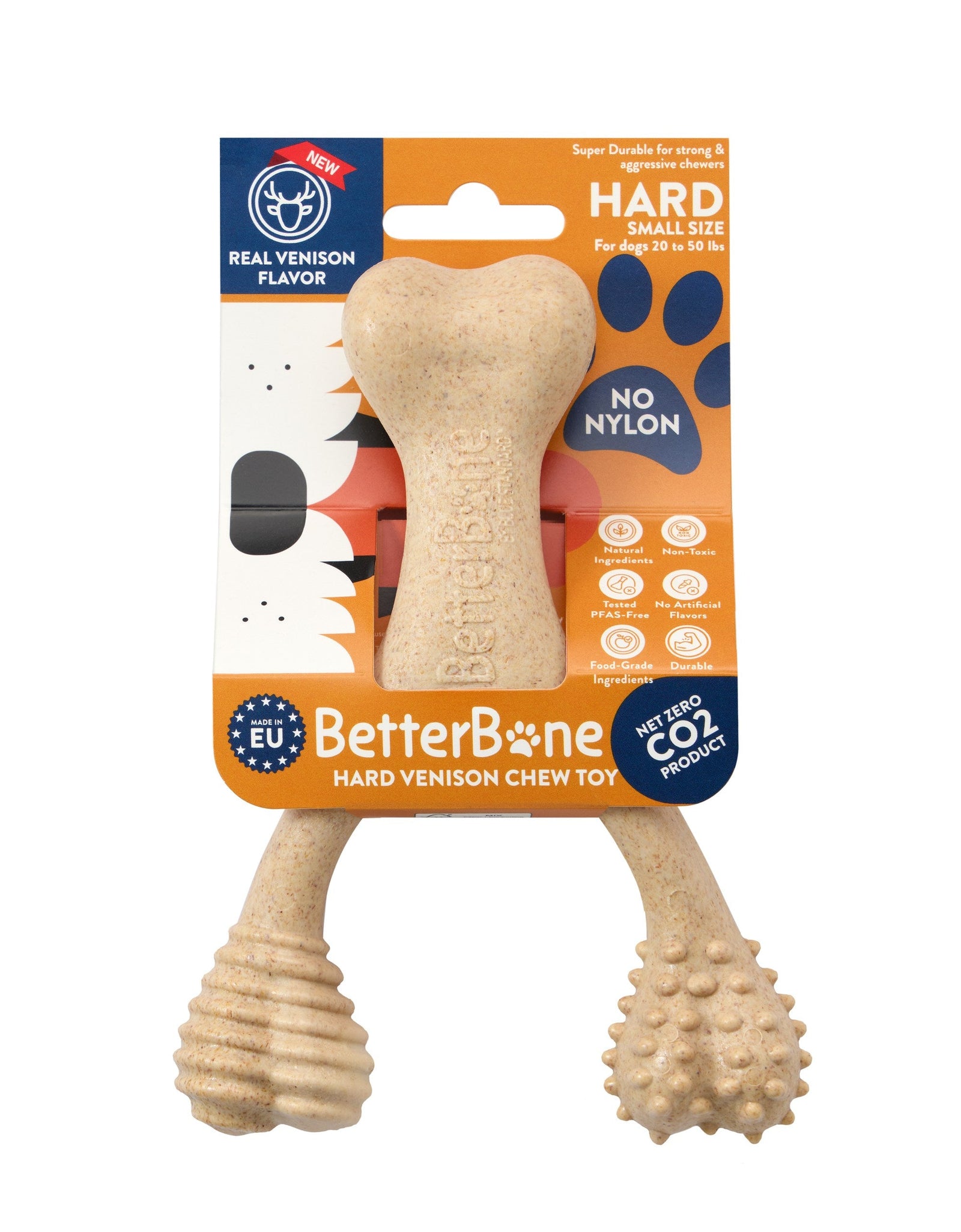BetterBone HARD DURABLE CHEW TOY: Naturally Derived Ingredients, eco-friendly, and for the toughest chewers!