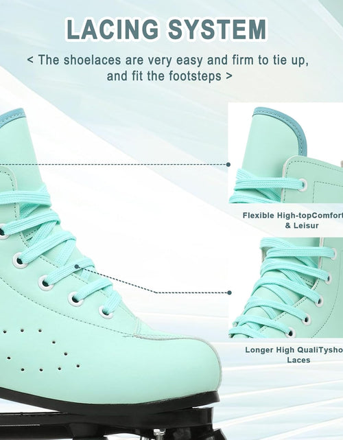 Load image into Gallery viewer, Roller Skates for Women and Men Cowhide High-Top Shoes Classic Double-Row Roller Skate Four-Wheel Roller Skates for Men Girls Unisex
