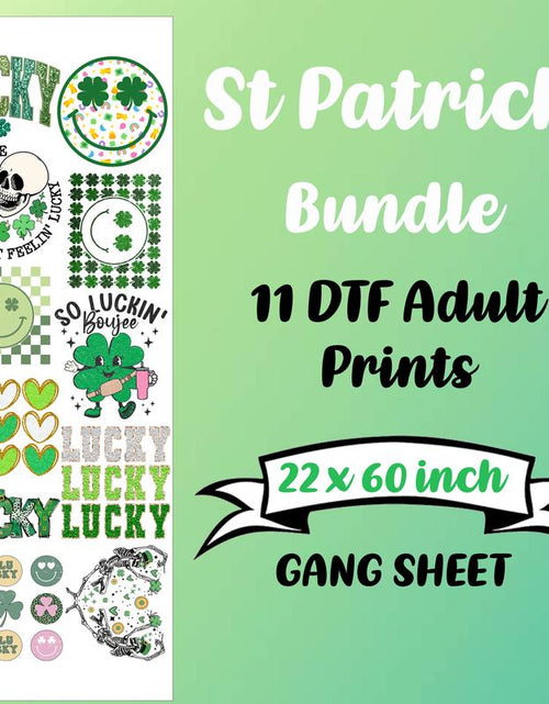 Load image into Gallery viewer, St Patrick DTF Bundle Sheet
