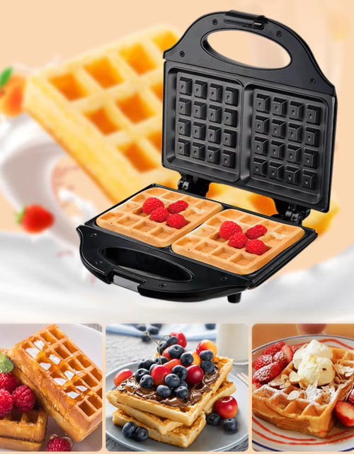 Load image into Gallery viewer, Professional Electric Waffle Maker Cooking Kitchen Appliances Multifunction Breakfast Waffles Machine Non-Stick Iron Pan
