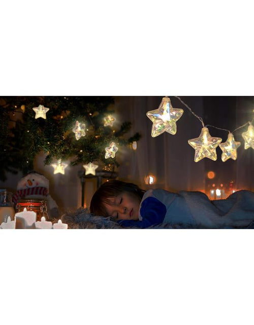 Load image into Gallery viewer, Star LED Fairy String Lights – Usb/Battery Powered 20 Twinkling Lights with Remote &amp; 8 Modes | Waterproof &amp; Durable Ambient Lighting for Tacky Christmas Tree Decor, Bedroom, Back to School Dorm, 4Th of July Party, Indoor/Outdoor Celebration

