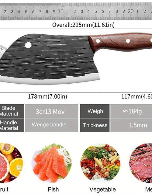 Load image into Gallery viewer, Stainless Steel Kitchen Knife, 1 Count Multifunctional Kitchen Knife with Gift Box, Kitchen Cutting Tool for Vegetable &amp; Meat, Kitchen Accessories
