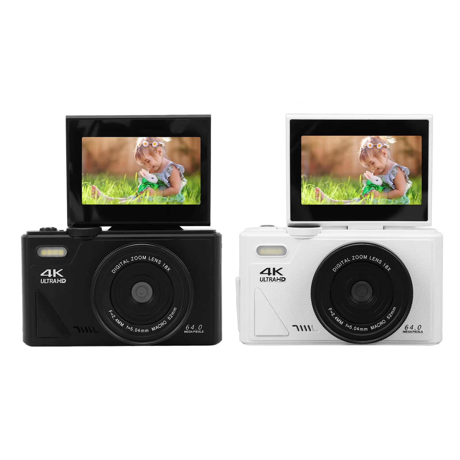 Digital Camera Autofocus Video Pause Function Retro Digital Camera 3 Inch Screen UHD 4K for Beginners for Photography