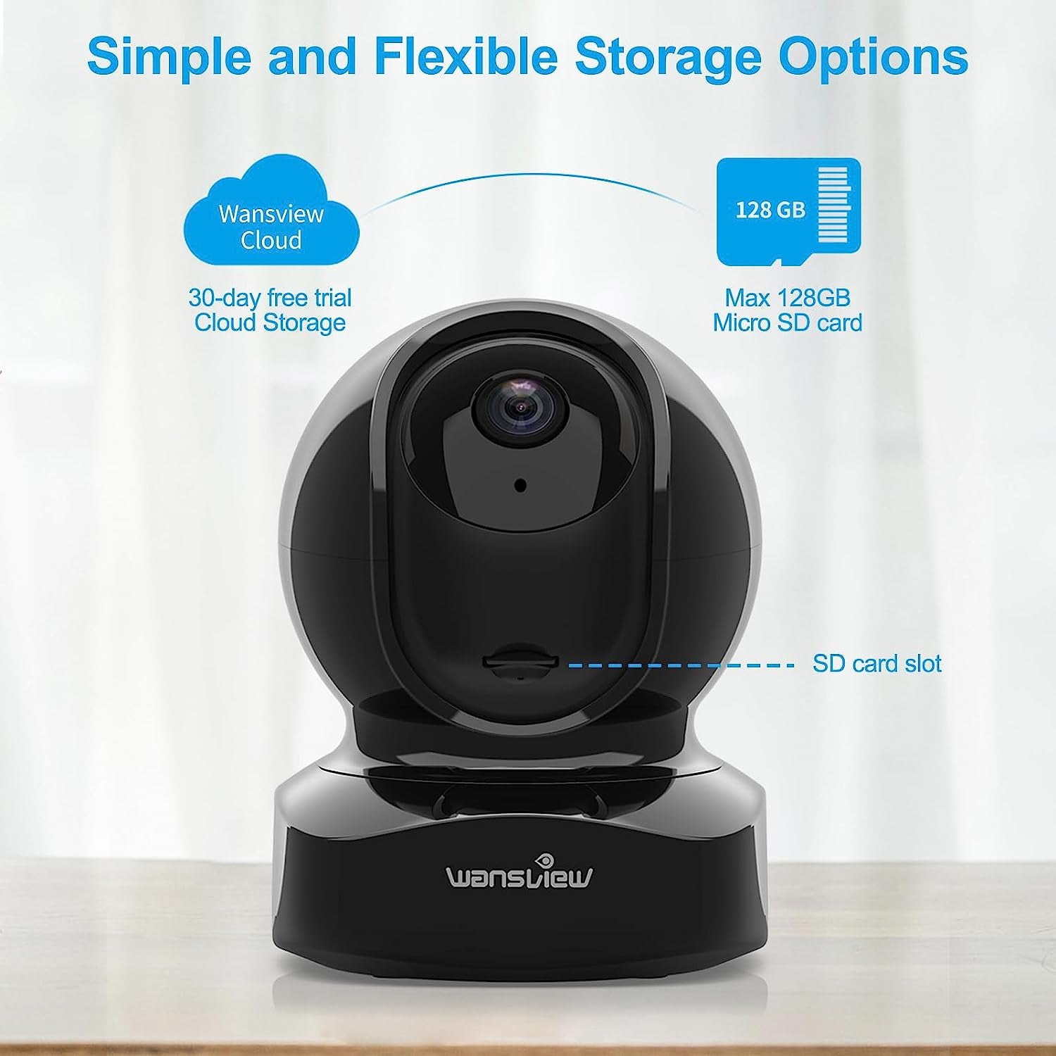 Wansview Wireless Security Camera IP Camera 1080P HD Wifi Home Indoor Camera 2