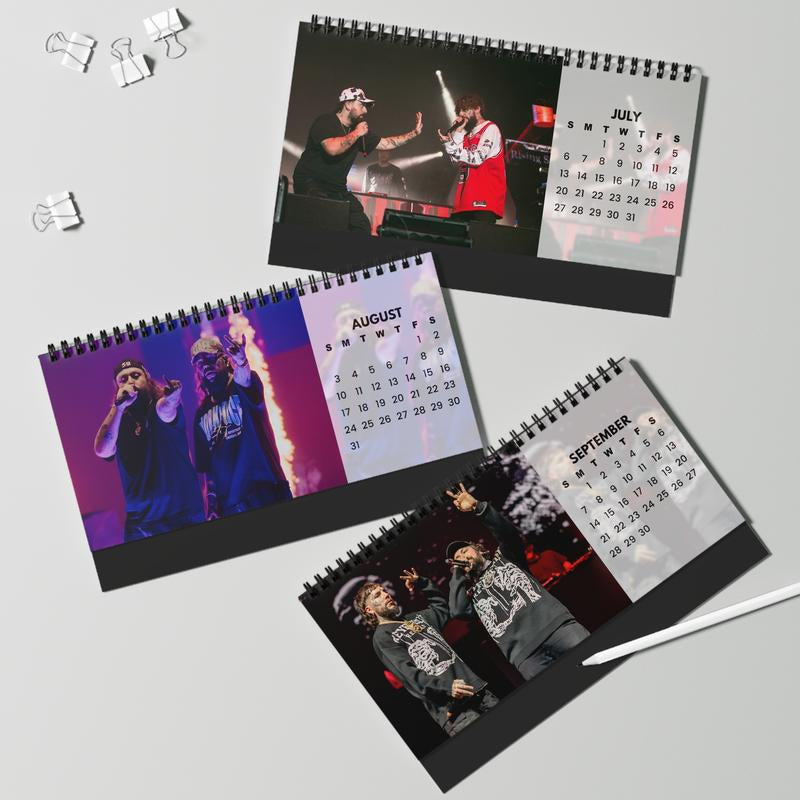 The Boys Desktop Calendar, G59 Table Decor, New Year 2025 Calendar, Ruby and Scrim New Calendar Gift for Fans