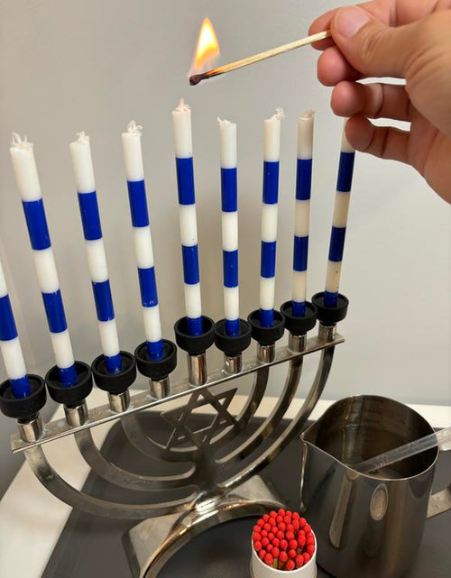 Load image into Gallery viewer, Orli Silicone Candle Cups for Chanukah Menorahs, Judaica by the Candleware Collective, #Hanukkah Candlestick Holder #Jewishtiktok Shabbat Candles
