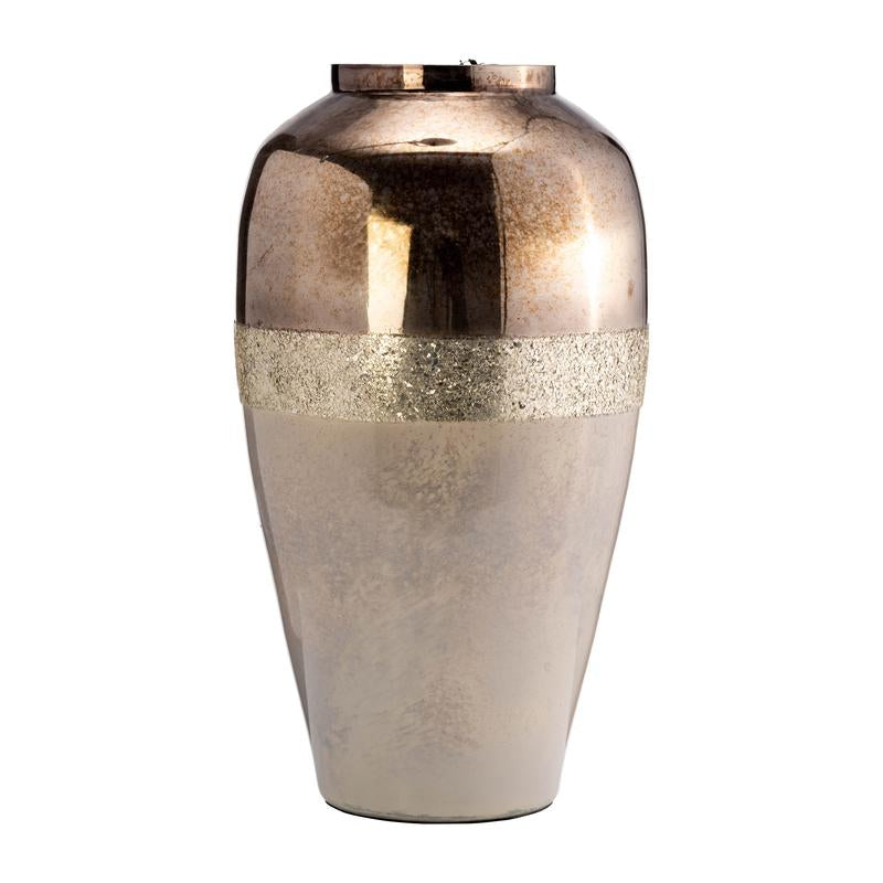 Sagebrook Home Modern Glam Glass Floor or Table Vase Decor Decorative