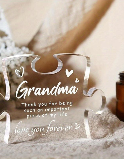 Load image into Gallery viewer, Acrylic Gift for Grandma - Christmas, Birthday, Mother&#39;S Day &amp; Thanksgiving Present from Granddaughter/Grandson - Home Decor Gift Idea Signs
