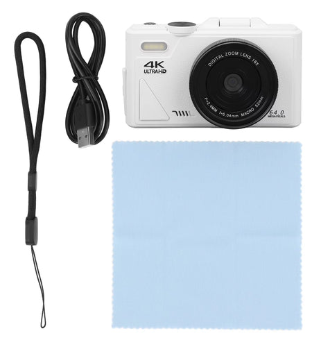 Digital Camera Autofocus Video Pause Function Retro Digital Camera 3 Inch Screen UHD 4K for Beginners for Photography