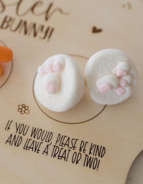 Load image into Gallery viewer, Personalized Easter Bunny Treat Board - Personalized Easter Gift - Easter Bunny Tray - Custom Easter Tray- Easter Basket - Easter Basket Tag
