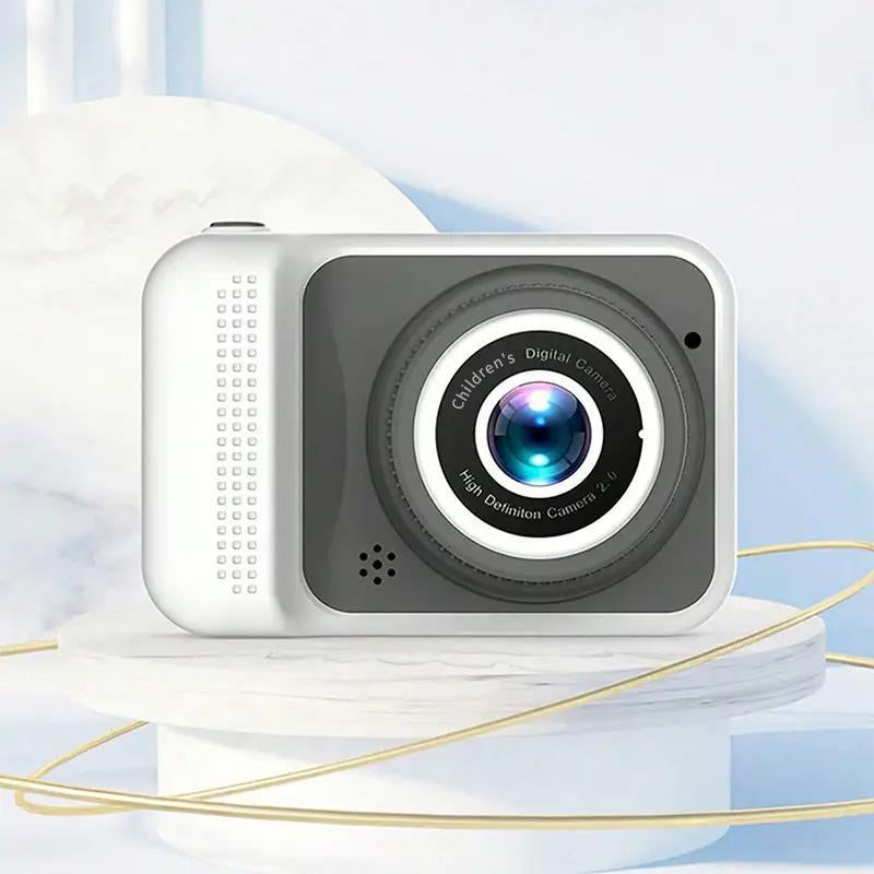 1080P Mini Dual Lens Digital Camera for Summer, 2000W Front & Rear Dual Compact Camera with Eye Protective Screen, Digital Camera, Anti-Fall High Definition Digital Cameras, Portable Digital Cameras for Video Shooting, Camera for Vlogging