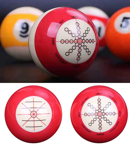 Red Training Cue Ball for Pool Games