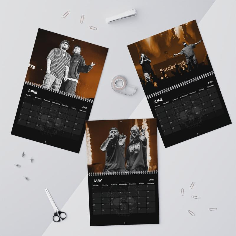 The Boys Desktop Calendar, G59 Table Decor, New Year 2025 Calendar, Ruby and Scrim New Calendar Gift for Fans
