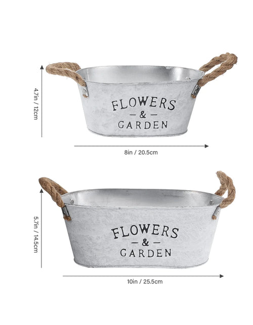 Load image into Gallery viewer, 2 Pcs Garden Supplies Planting Flower Pot Artistic
