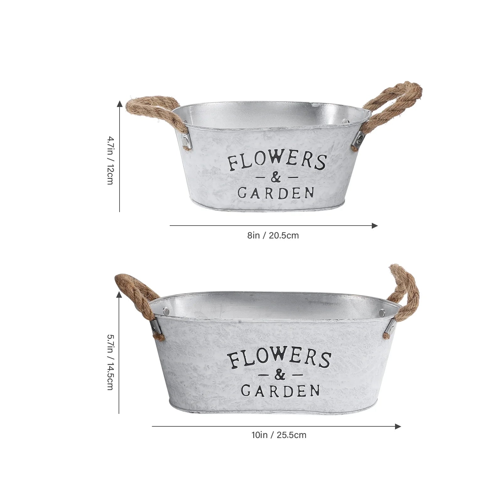 2 Pcs Garden Supplies Planting Flower Pot Artistic