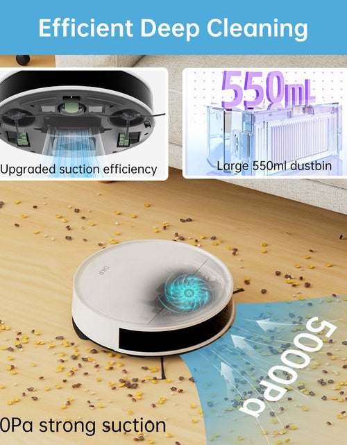 Load image into Gallery viewer, OKP K5 Pro Robot Vacuum and Mop, 2 in 1 Mopping Robotic Vacuum with 5000 Pa Suction Power, Auto Self-Recharging, Wi-Fi(2.4Hz Only) /App/Alexa/Remote Control, Good for Hard Floors and Pet Hair Pick up Home Appliances Robotvacuummop
