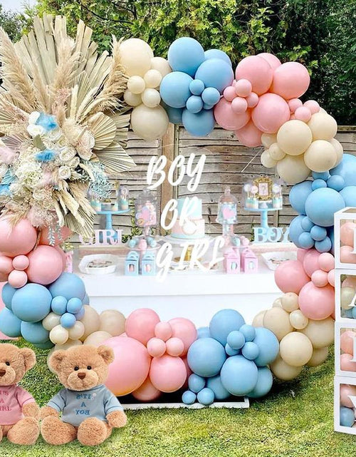 Load image into Gallery viewer, Gender Reveal Baby Shower Balloon Garland Arch Kit,176Pc Latex Balloon Box Decoration,Pink and Blue Balloon Decor,Baby Shower Balloon Party Decoration
