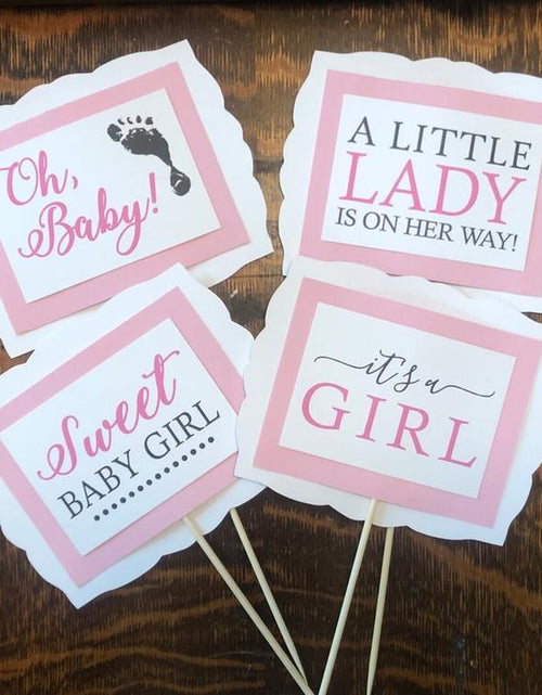 Load image into Gallery viewer, Baby Girl Baby Shower Decorations, Baby Shower Table Decor, Baby Shower Centerpieces

