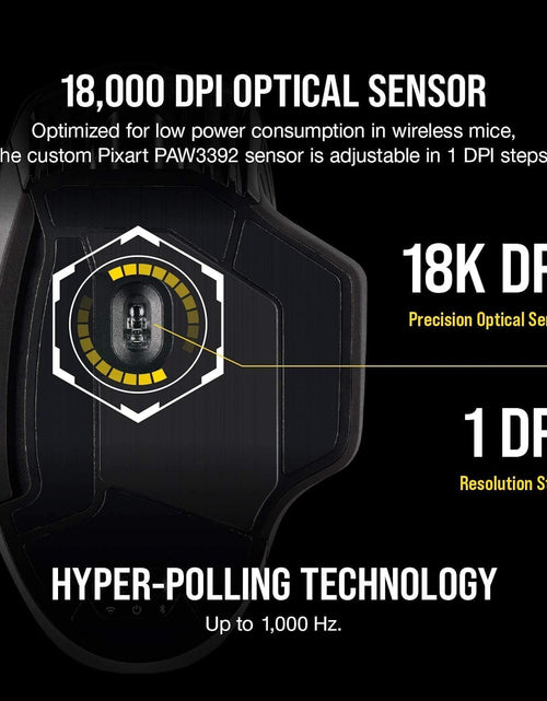 Load image into Gallery viewer, Dark Core RGB Pro, Wireless FPS/MOBA Gaming Optical Mouse with SLIPSTREAM Technology, Black, Backlit RGB LED, 18000 DPI, Optical,Ch-9315411-Na
