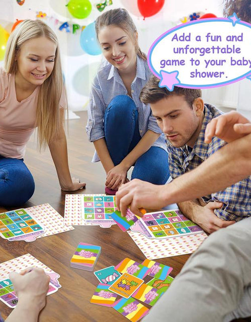 Load image into Gallery viewer, 40 Baby Shower Bingo Cards, Activities Games,Party Bingo for Adults Kids
