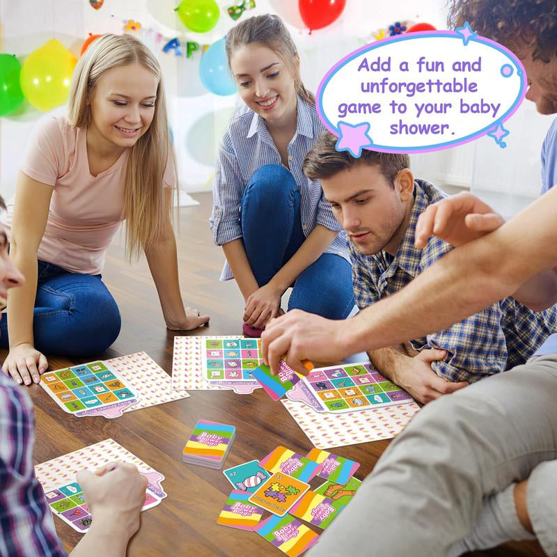 40 Baby Shower Bingo Cards, Activities Games,Party Bingo for Adults Kids