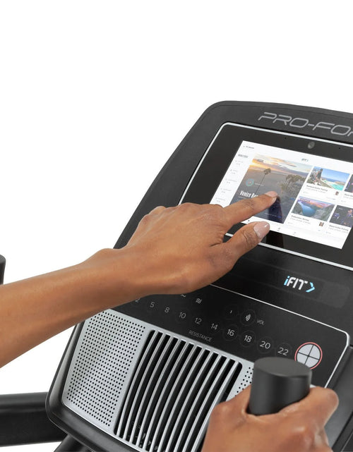Load image into Gallery viewer, Trainer H7; Ifit-Enabled Elliptical with 7” Touchscreen and Built-In Fan
