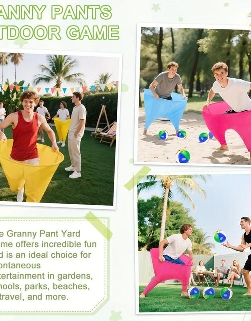 Load image into Gallery viewer, Granny Pants Yard Game, Toss Game Set,2Pcs Granny Pants Outdoor Game for Adults, 8 Elastic Balls+Pump, Perfect for Family Reunion Games, Backyard Gatherings &amp; Team Games,Lawn Games
