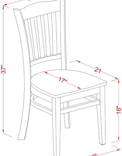 Load image into Gallery viewer, DLGR3-WHI-W 3 Piece Dining Table Set for Small Spaces Contains a round Dining Room Table with Dropleaf and 2 Wood Seat Chairs, 42X42 Inch, Linen White
