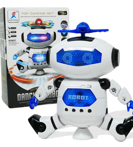 Dancing Robot with Lights and Sound 360 Degree LED Spinning