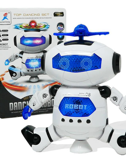 Load image into Gallery viewer, Dancing Robot with Lights and Sound 360 Degree LED Spinning
