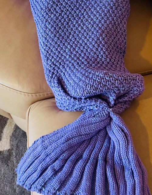 Load image into Gallery viewer, L.W. Clothing Company Baby &amp; Toddler Mermaid Tail Blanket for Girls - Soft Knit, 35X20 Inches, Ideal for Nursery, Birthdays &amp; Special Occasions Whimsy
