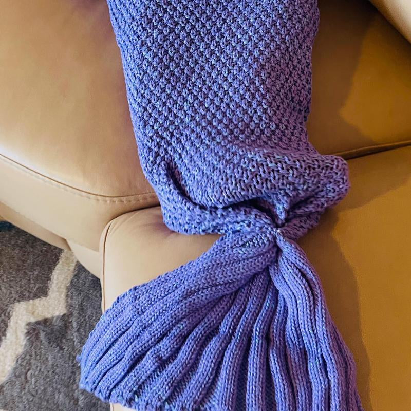L.W. Clothing Company Baby & Toddler Mermaid Tail Blanket for Girls - Soft Knit, 35X20 Inches, Ideal for Nursery, Birthdays & Special Occasions Whimsy