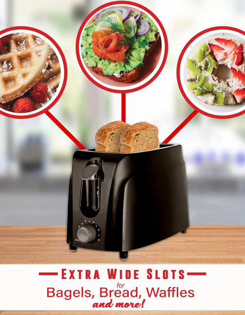 Load image into Gallery viewer, Cool Touch 2-Slice Toaster, Black
