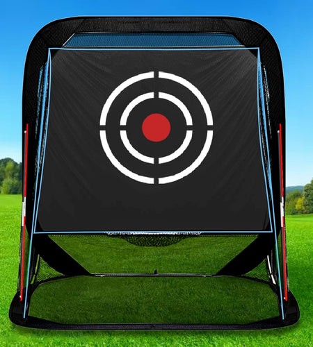 Golf Pop-Up Hitting Cage: 8X7X7Ft Practice Net with Target Portable Backyard Garage Training for Driving Chipping Swing Beginners & Golf Enthusiasts