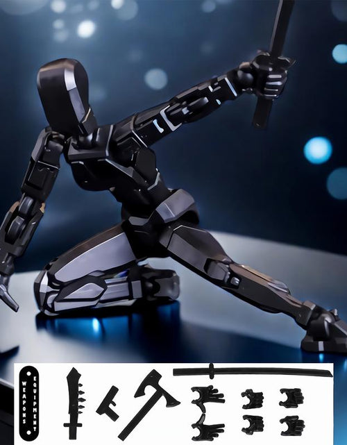 Load image into Gallery viewer, Assembled Finished Product 3-Piece Set of 3D Printed Multi-Joint Action Figures T13, Fully Movable Robot Model, Suitable for Stop-Motion Animation, Halloween Gifts and Christmas Gifts,Collectible Figurines Metal Anime Design Statues
