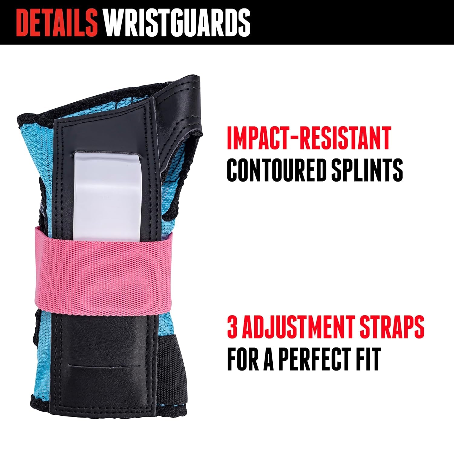 Saver Series 3-Pack Pad Set– Ideal for Skateboarding, In-Line Skating, Roller Skating, and Biking