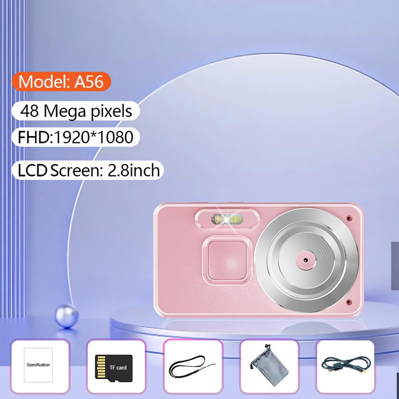Digital Camera, Portable FHD 1080P Digital Cameras, 48MP 16X Digital Zoom with 2.8" IPS Compact Small Vintage Camera for Vlogging, Point Shoot Camera.