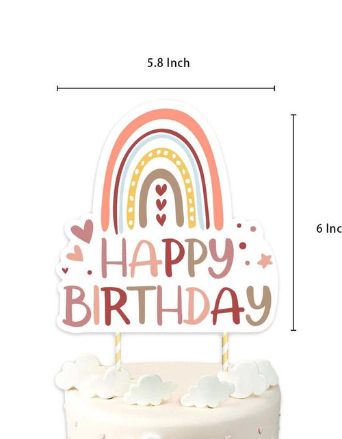 Load image into Gallery viewer, Boho Birthday Party Kit, Boho Birthday Decorations, Boho Backdrop, Boho Balloons, Boho Cake Topper
