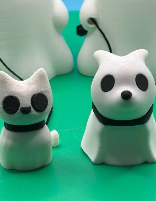 Load image into Gallery viewer, Cute Ghosts with Ghost Pets 3D Printed Figurines
