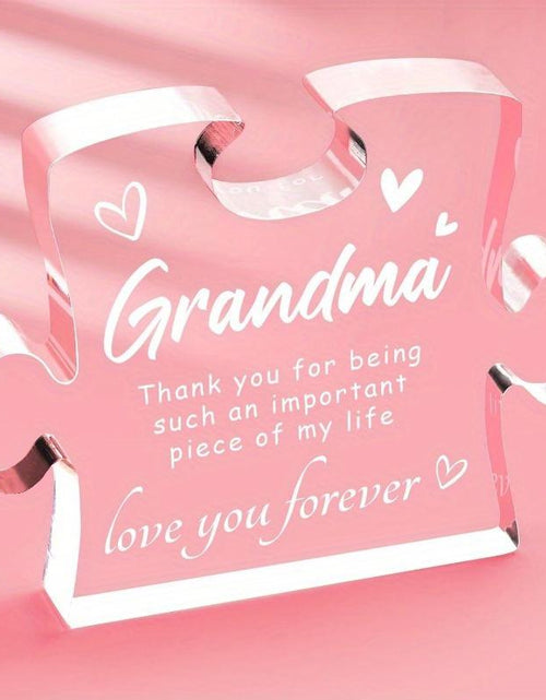 Load image into Gallery viewer, Acrylic Gift for Grandma - Christmas, Birthday, Mother&#39;S Day &amp; Thanksgiving Present from Granddaughter/Grandson - Home Decor Gift Idea Signs
