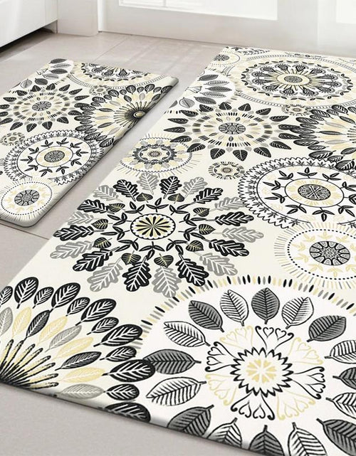 Load image into Gallery viewer, [Fallfreshness] HEBE anti Fatigue Kitchen Rug Sets 2 Piece Non Slip Kitchen Mats for Floor Cushioned Kitchen Rugs and Mats Waterproof Comfort Standing Mat Runner for Kitchen, Home Office, Sink, Laundry
