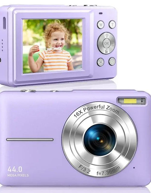 Load image into Gallery viewer, Fall FHD 1080P Digital Cameras Withsd Card, 16X Digital Zoom Camera,Portable Mini Digital Camera Forstudents Boys Girs, Point and Shootcamera Digital for Gifts, Back Toschool Gifts, Boyfriend Gift
