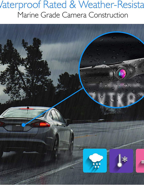 Load image into Gallery viewer, Rear View Backup Car Camera - Screen Monitor System W/ Parking and Reverse Assist Safety Distance Scale Lines, Waterproof &amp; Night Vision, 7&quot; LCD Video Color Display for Vehicles -  PLCM7500
