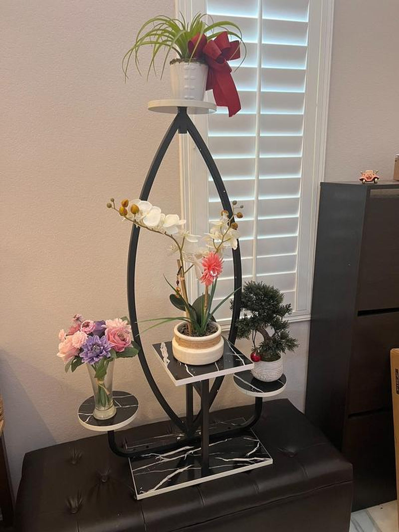 Stylish Lotus Shape Plant Stand Indoor Tall Plant Shelf Metal Tiered Hanging Shelf, Wedding Flower Stands, Indoor Plant Stand, Wedding Decor, Home Decor Organiser Rack