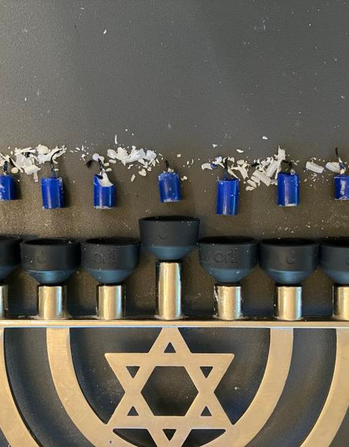 Load image into Gallery viewer, Orli Silicone Candle Cups for Chanukah Menorahs, Judaica by the Candleware Collective, #Hanukkah Candlestick Holder #Jewishtiktok Shabbat Candles
