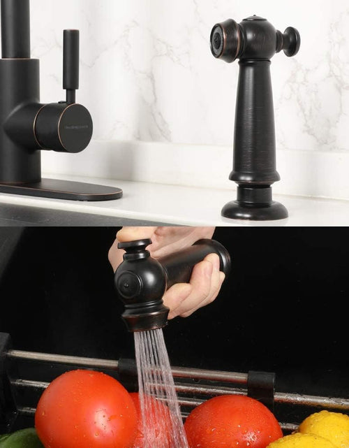 Load image into Gallery viewer, Kitchen Side Sprayer Oil Rubbed Bronze, Kitchen Sink Sprayer Head Replacement, Kitchen Sink Faucet Sprayer Hose, Kitchen Sprayer Head Replacement, Kitchen Sink Spray Hose and Holder
