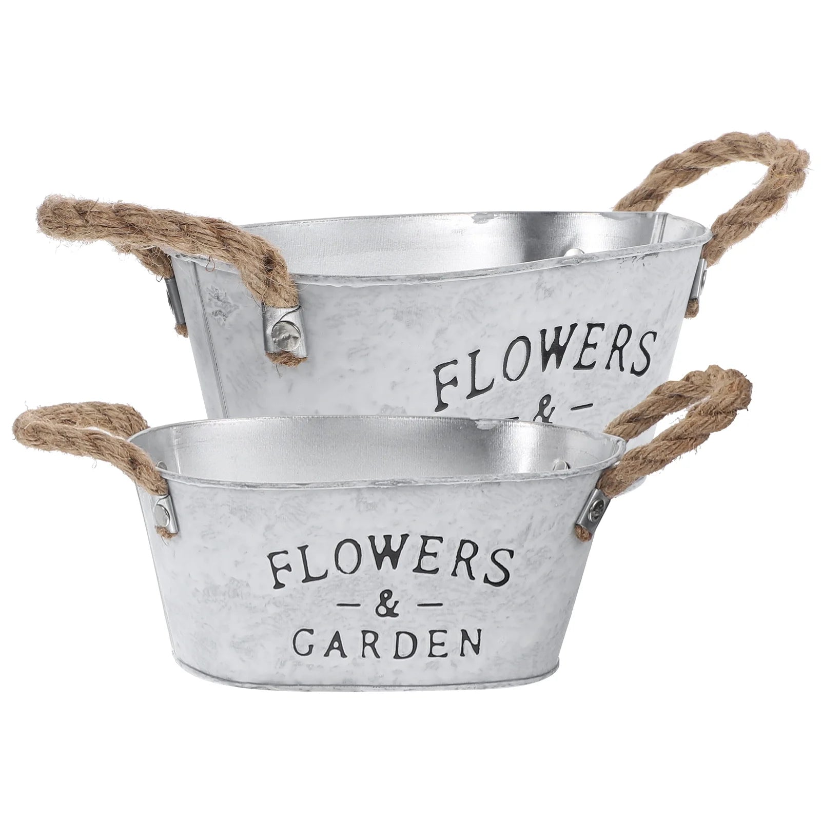 2 Pcs Garden Supplies Planting Flower Pot Artistic